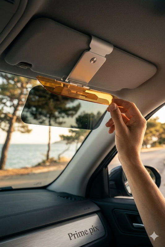 Car Anti Glare Sun Visor Extension 2 in 1 Automobile Parts Day and Night Use